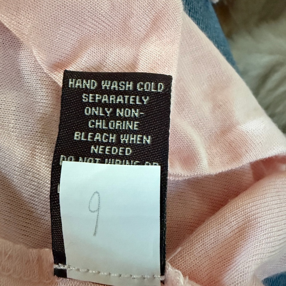 Fever NWT Women’s Open Front Pink Tunic Size Small Long Sleeve Ruffled Front - Picture 8 of 9